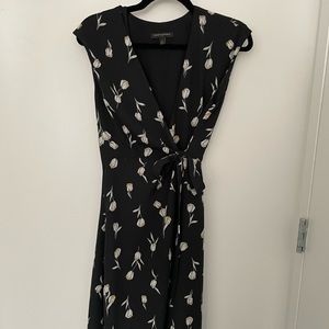 Banana Republic Midi floral wrap dress